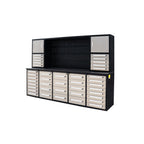 10ft Workbench Cabinet(40 Drawers, 2 Cabinets & 1 Pegboard)
