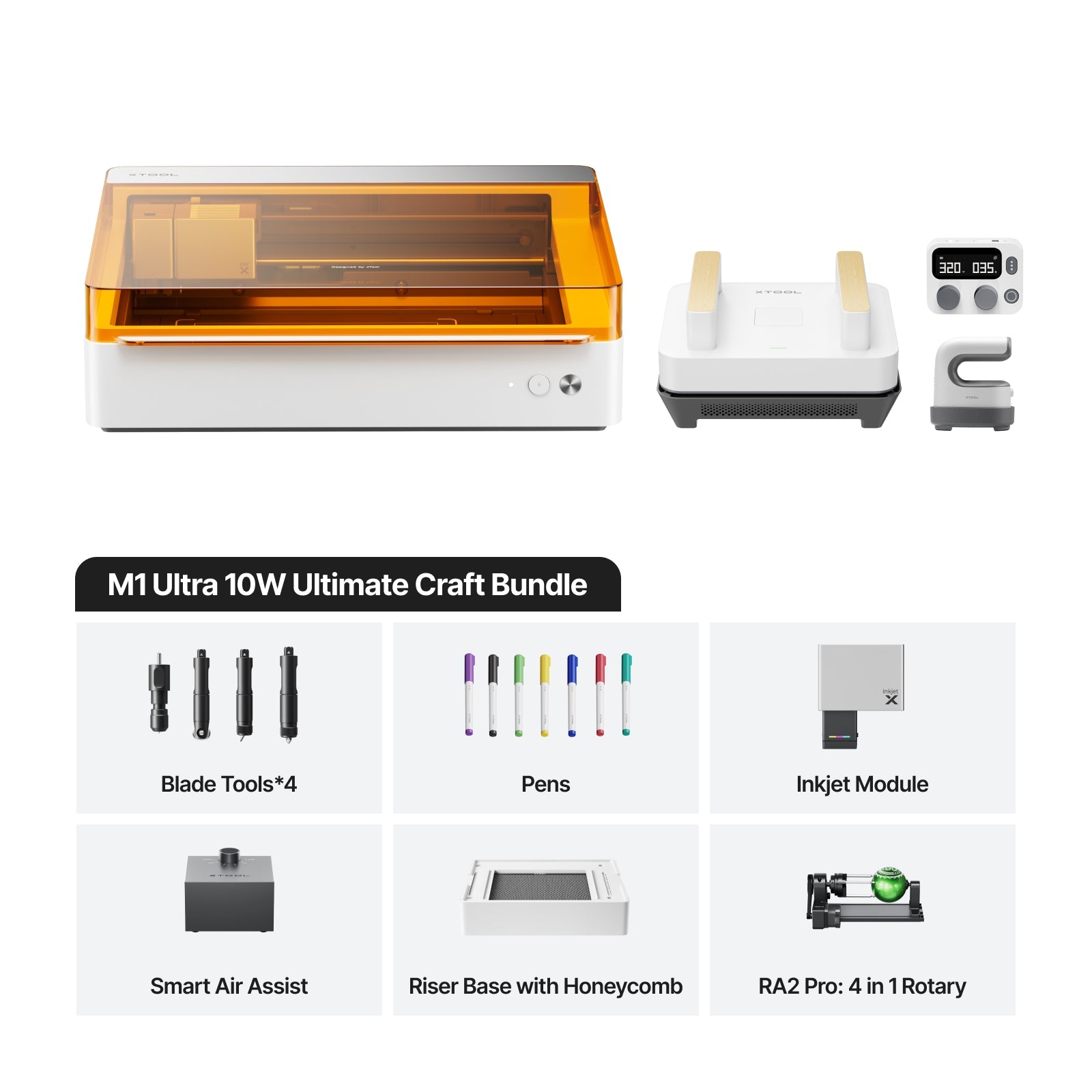 xTool M1 Ultra 4-in-1 Craft Machine | Laser, Blade, Inkjet & Pen System