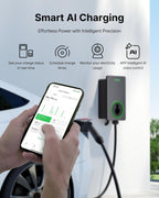 AC Single Charger 50A EV Charger – 12kW Level 2 Smart EV Charging Station with App & Siri Control