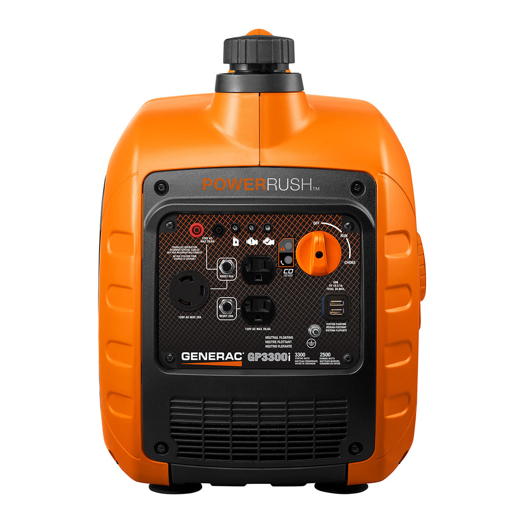 Generac GP3300i Inverter Generator G0071533 – 3300W Portable Gas Generator with COsense Technology