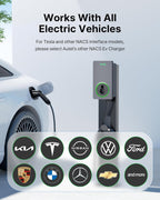 AC Single Charger 50A EV Charger – 12kW Level 2 Smart EV Charging Station with App & Siri Control