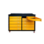6ft Heavy Duty Mobile Workbench with 10 Drawers