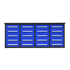 7ft Heavy Duty Garage Workbench Cabinet with 20 Drawers