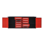 7ft Heavy Duty Workbench with 10 Drawers & 2 Cabinets