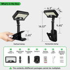 Solar Clip-On Fence Light 2 pack (3CCT, Motion Sensor + Remote)