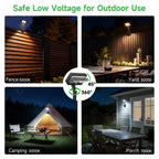 Solar Clip-On Fence Light 2 pack (3CCT, Motion Sensor + Remote)