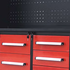 10ft Workbench Cabinet(40 Drawers, 2 Cabinets & 1 Pegboard)