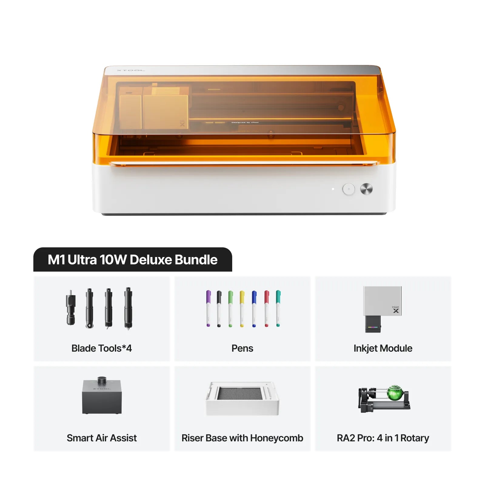 xTool M1 Ultra 4-in-1 Craft Machine | Laser, Blade, Inkjet & Pen System