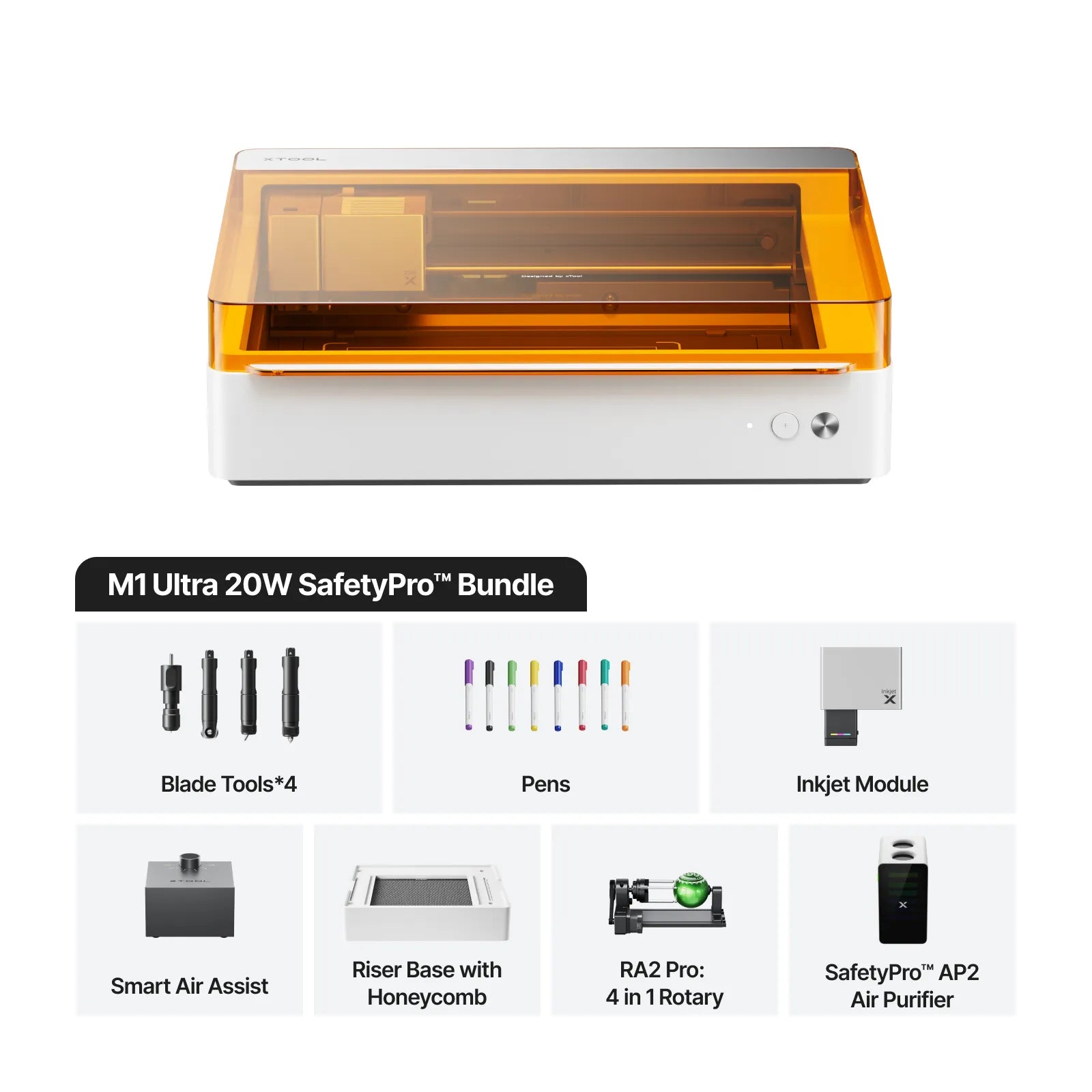 xTool M1 Ultra 4-in-1 Craft Machine | Laser, Blade, Inkjet & Pen System