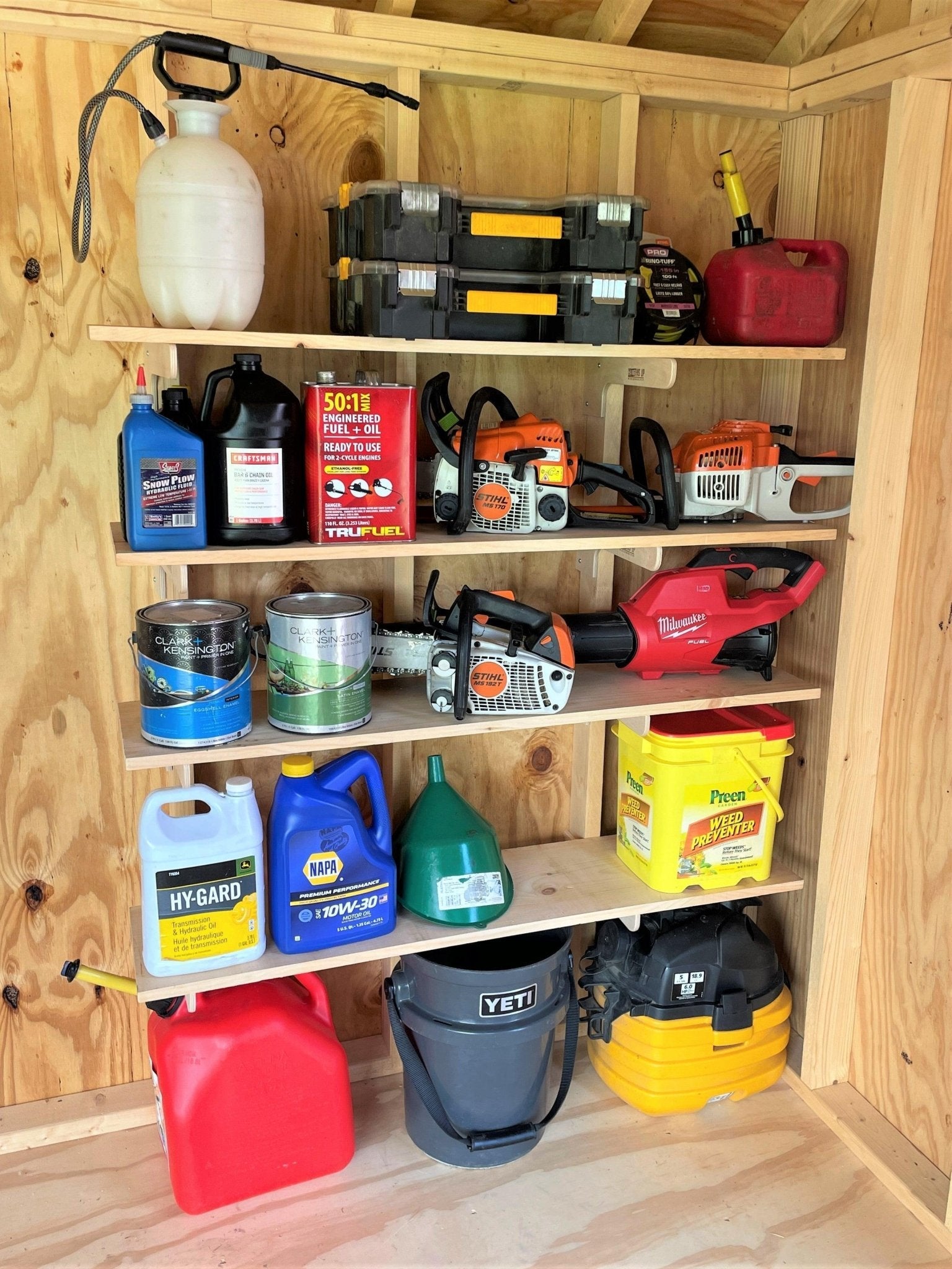 Shed Shelf Brackets - Stud Mount